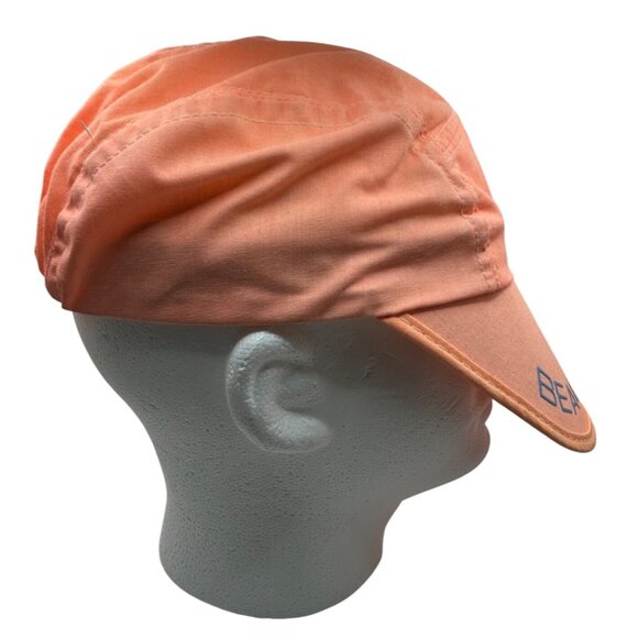 Original Vintage Panama Jack Beach Club Orange Sun Hat One Size Elastic Band Cap - Picture 3 of 9